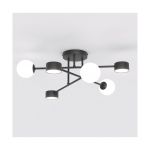 Emibig Deckenleuchte Holon Stahl Schwarz | Geeignet für 3x G9 - Max 8W, 3x GX53 - Max 12W