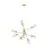 Eglo Pendelleuchte Gradoli 1 Stahl Gold | IP20 - Geeignet für 8x E27 