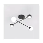 Emibig Deckenleuchte Holon Stahl Schwarz | Geeignet für 2x G9 - Max 8W, 2x GX53 - Max 12W