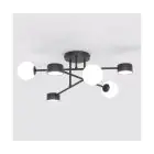 Emibig Deckenleuchte Holon Stahl Schwarz | Geeignet für 3x G9 - Max 8W, 3x GX53 - Max 12W